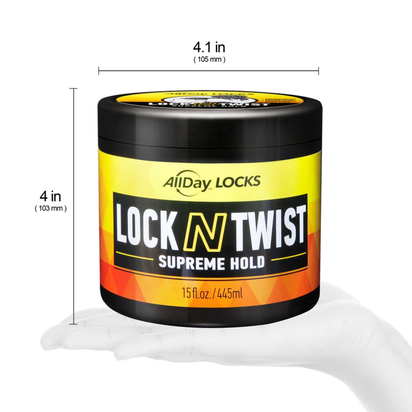 AllDay Locks Lock N Twist Supreme Hold - Extreme Styling Control for Locs, Microlocs, Twists, and Retwists, Provides Edge Control, Strong Hair Gel