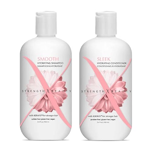 Strength x Beauty - 2 pc. Discovery Set: Smooth | Sleek Shampoo and Conditioner 3.4 oz. Try-Me | Travel Size