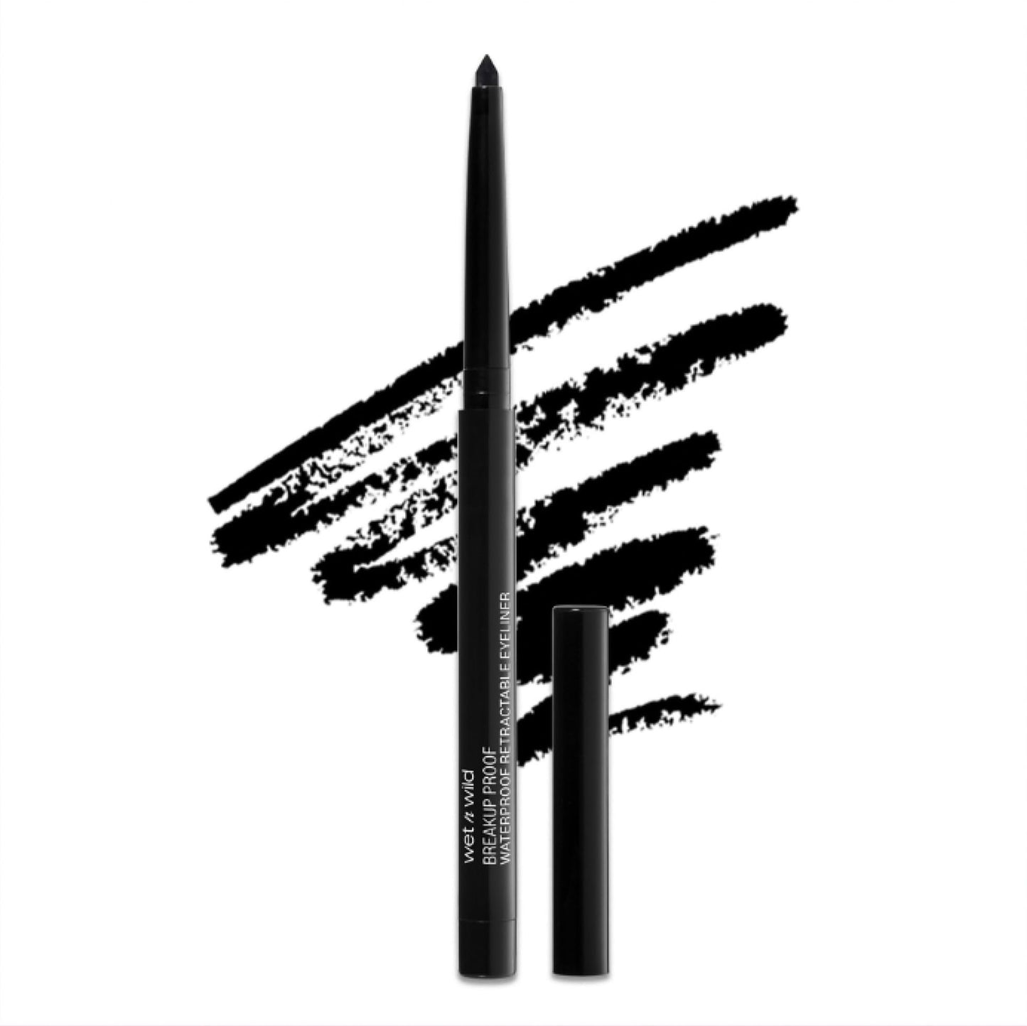 wet n wild Mega Last Breakup Proof Waterproof Retractable Gel Eyeliner - Ultra Pigmented 16-Hour Long Wear, Smudge Proof Satin Finish Formula