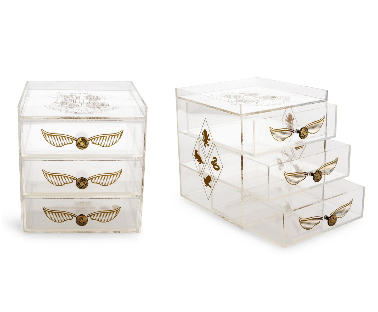 Ukonic Harry Potter Snitch Acrylic Beauty Organizer Jewelry Box Display Case Container - Trinket Tray For Necklaces, Rings, Bracelets - Home Decor…