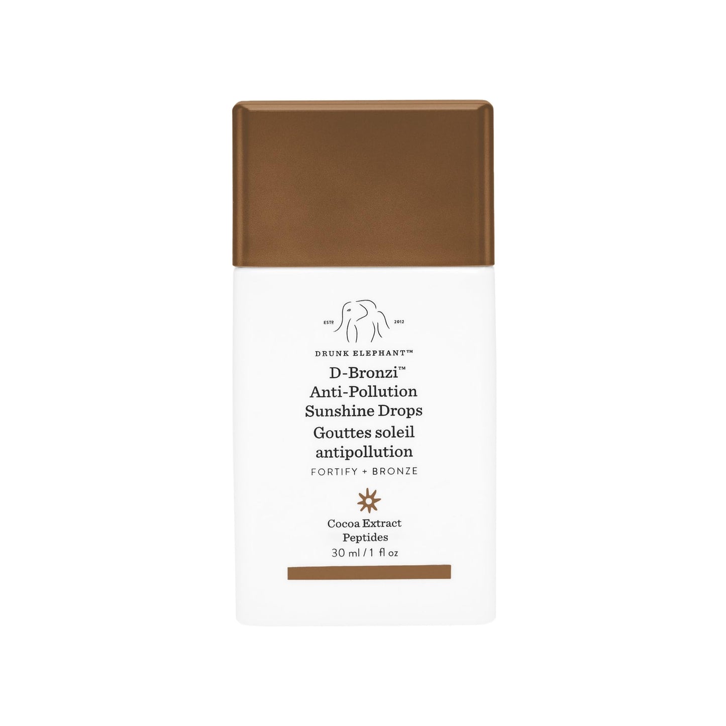 Drunk Elephant D-Bronzi Sunshine Drops - 30 ml/1 fl oz - Bronzing Color Serum Drops - Clean Clinical Skincare - Cruelty-Free - Dermatologist-Tested