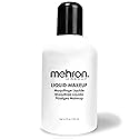 Mehron Makeup Liquid Makeup | Face Paint and Body Paint 4.5 oz (133 ml) (WHITE)