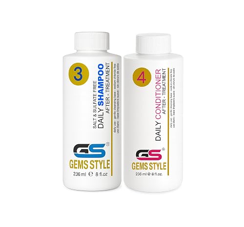 GS Gems Style Keratin Shampoo & Conditioner For After Treatment Maintenance 8 oz / 236 ml