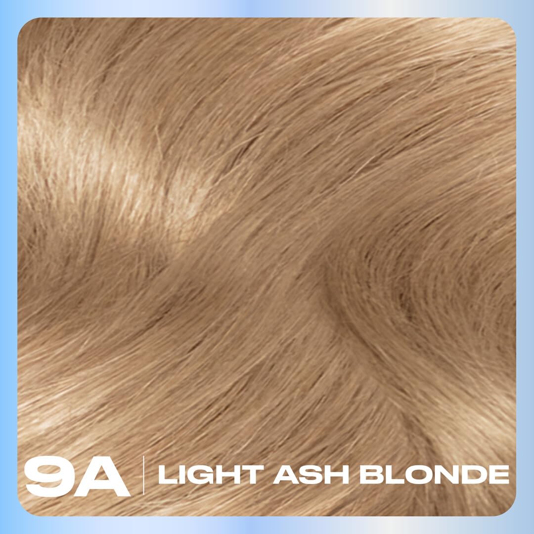 Clairol Nice'n Easy Permanent Hair Dye, 9A Light Ash Blonde Hair Color, 3 Count