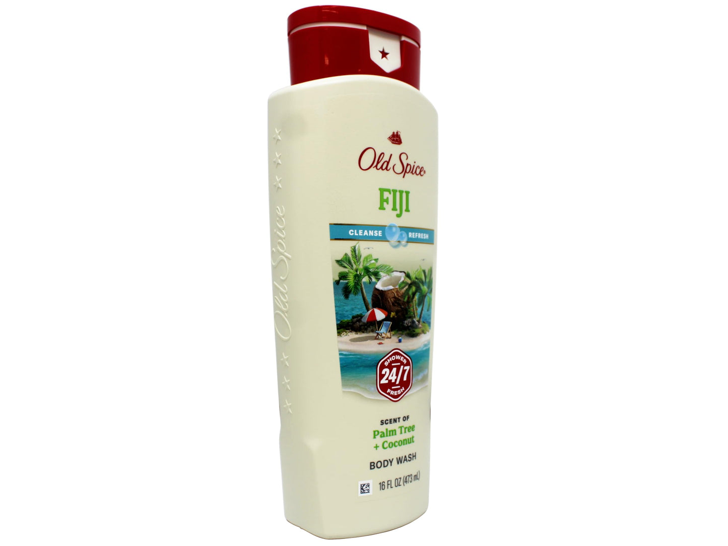 Old Spice Body Wash - Fiji - With Palm Tree - Net Wt. 16 FL OZ (473 mL) Per Bottle - Pack of 4 Bottles Beauty & Personal Care Old Spice