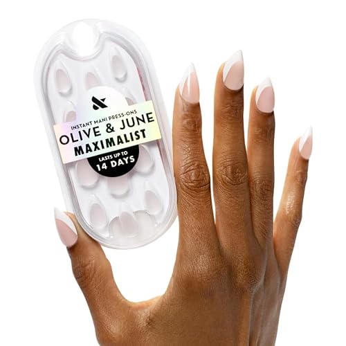 Olive & June Maximalist Instant Mani Press-On Nails (Glue) | 42 Fake Nails, 21 Sizes | Non-Toxic, Long-Lasting Big, Bold Gorgeous Realistic Look | Beauty & Personal Care Olive & June