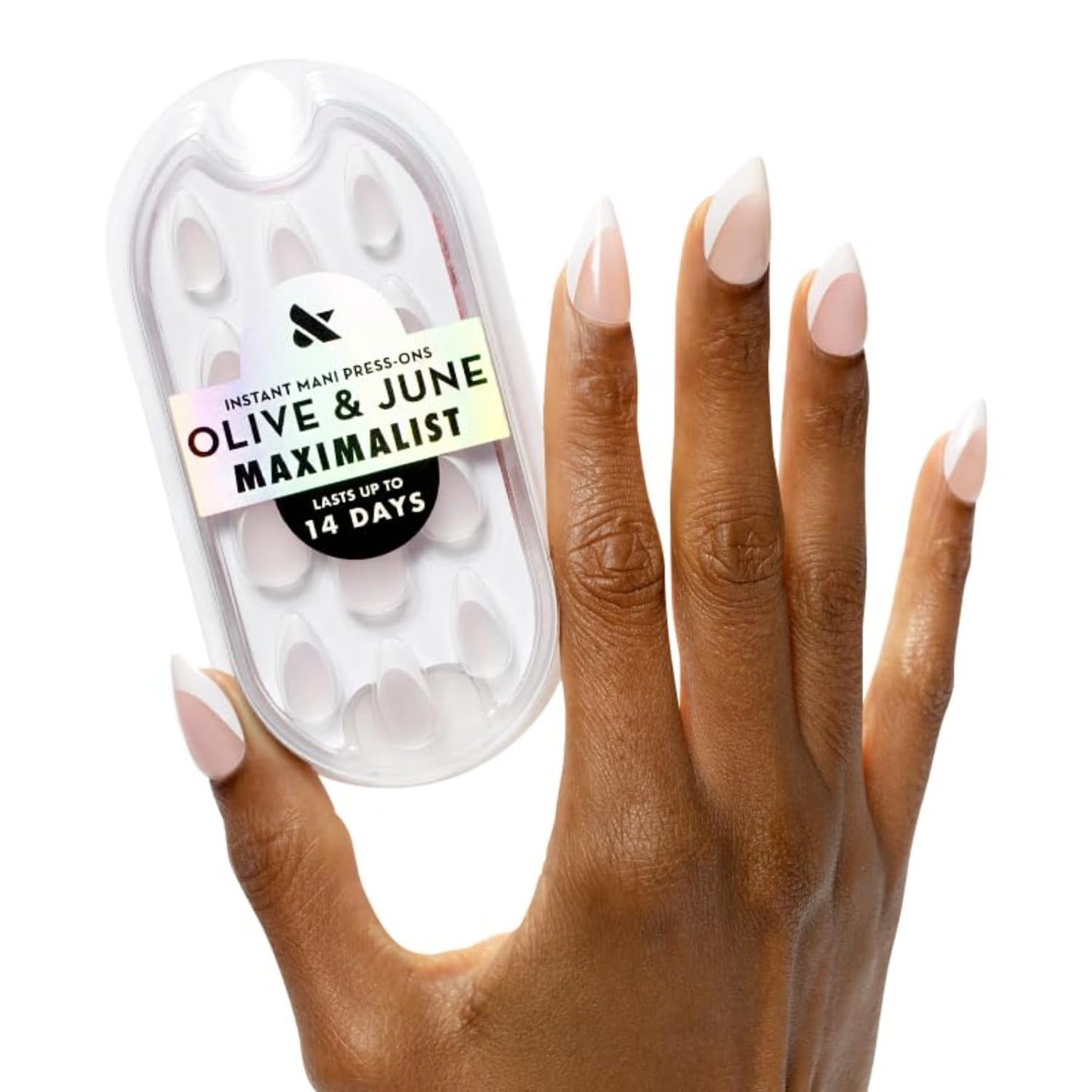 Olive & June Maximalist Instant Mani Press-On Nails (Glue) | 42 Fake Nails, 21 Sizes | Non-Toxic, Long-Lasting Big, Bold Gorgeous Realistic Look | Beauty & Personal Care Olive & June