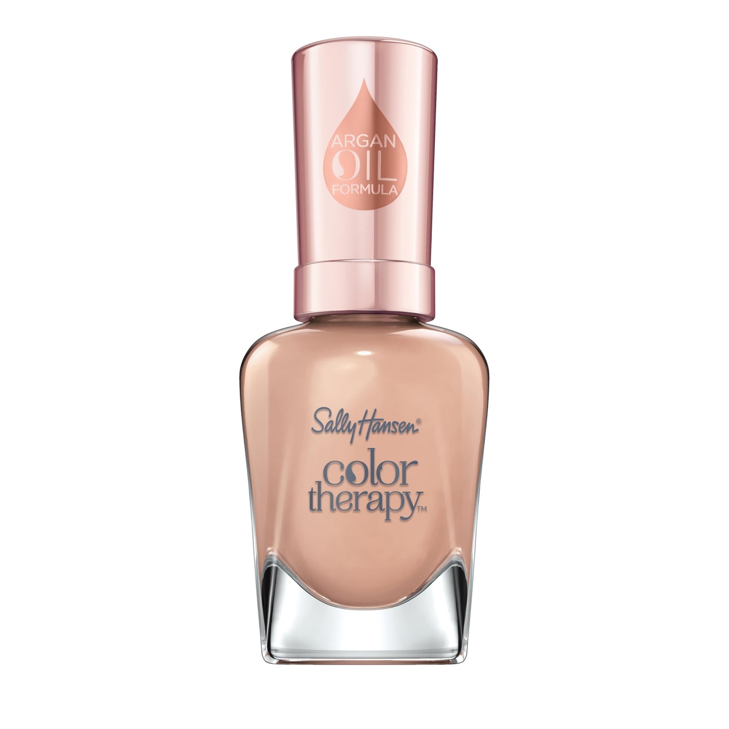 Sally Hansen Color Therapy Nail Polish | Biotin, Argan Oil, Long Lasting, Healthy Nails, Nail Strengthener, Opaque | 210 Re-nude | Nude Pink Nail Beauty & Personal Care Sally Hansen