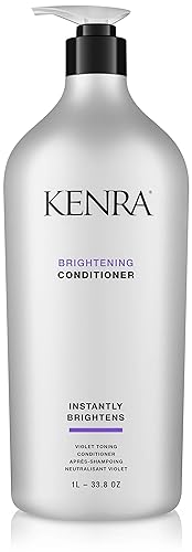 Kenra Professional Brightening Conditioner | Eliminates Brassy Tones | Purple/Violet Conditioner for Blondes, Grays, Brunettes & all Hair Types| 33.8