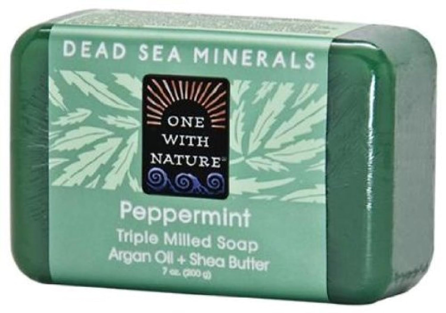 One With Nature Soap Bar Peppermint, 7 oz