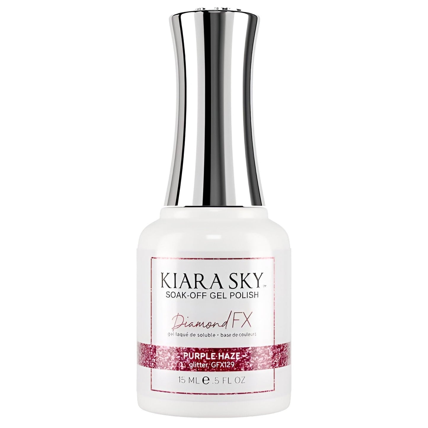 KIARA SKY Soak Off Gel Nail Polish DIAMOND FX 0.5 fl oz, PURPLE HAZE (GFX129) Beauty & Personal Care KIARA SKY
