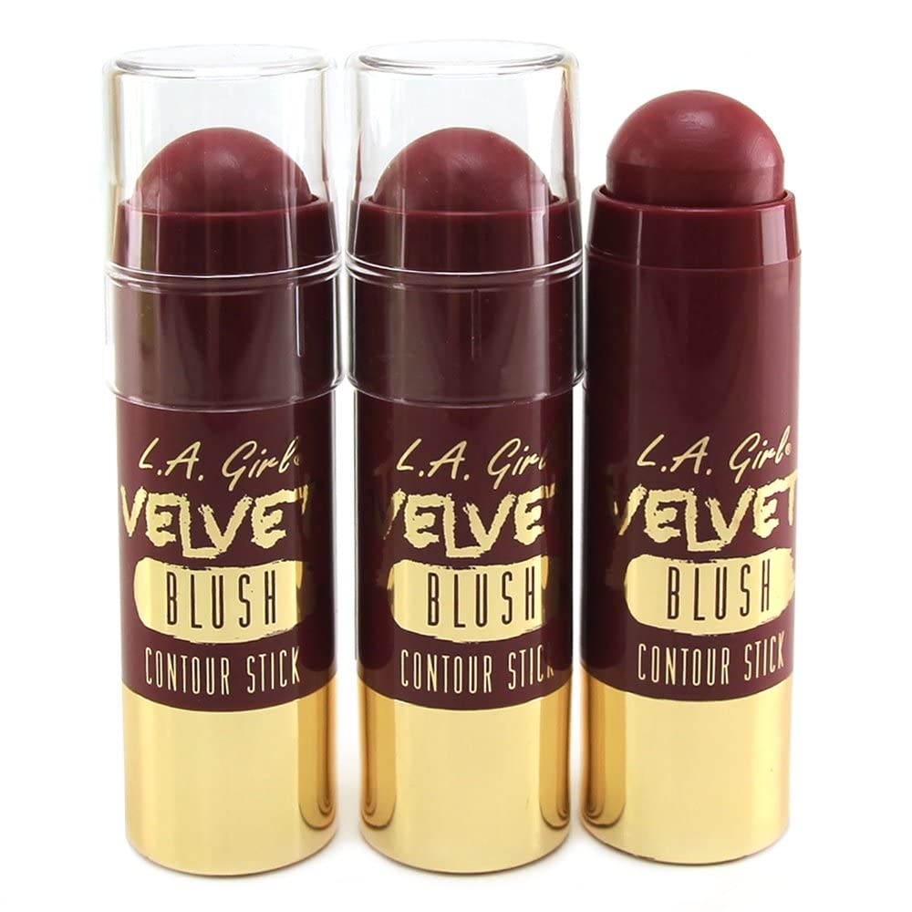 L.A. Girl Velvet Contour Sticks, Blush Crushed Berry