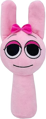 RWSEFK Sprunki Game Plush, Sprunki Toys Plush,Soft Stuffed Animal Pillow Doll Christmas Birthday Gifts for Adult Kids(Pink)