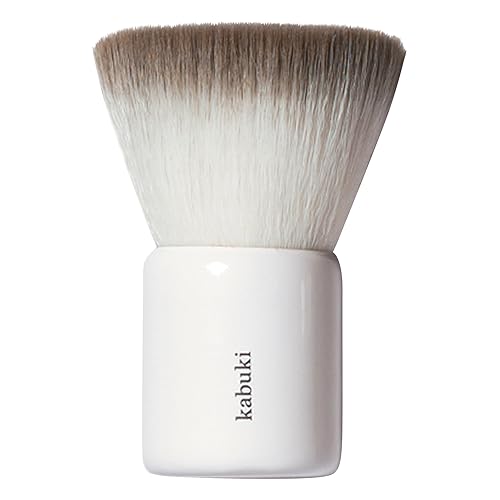 Ere Perez - Natural Eco Vegan Kabuki Makeup Brush | Multipurpose For Powder + Cream | Vegan Nylon Bristles, Cruelty-Free, Clean Beauty
