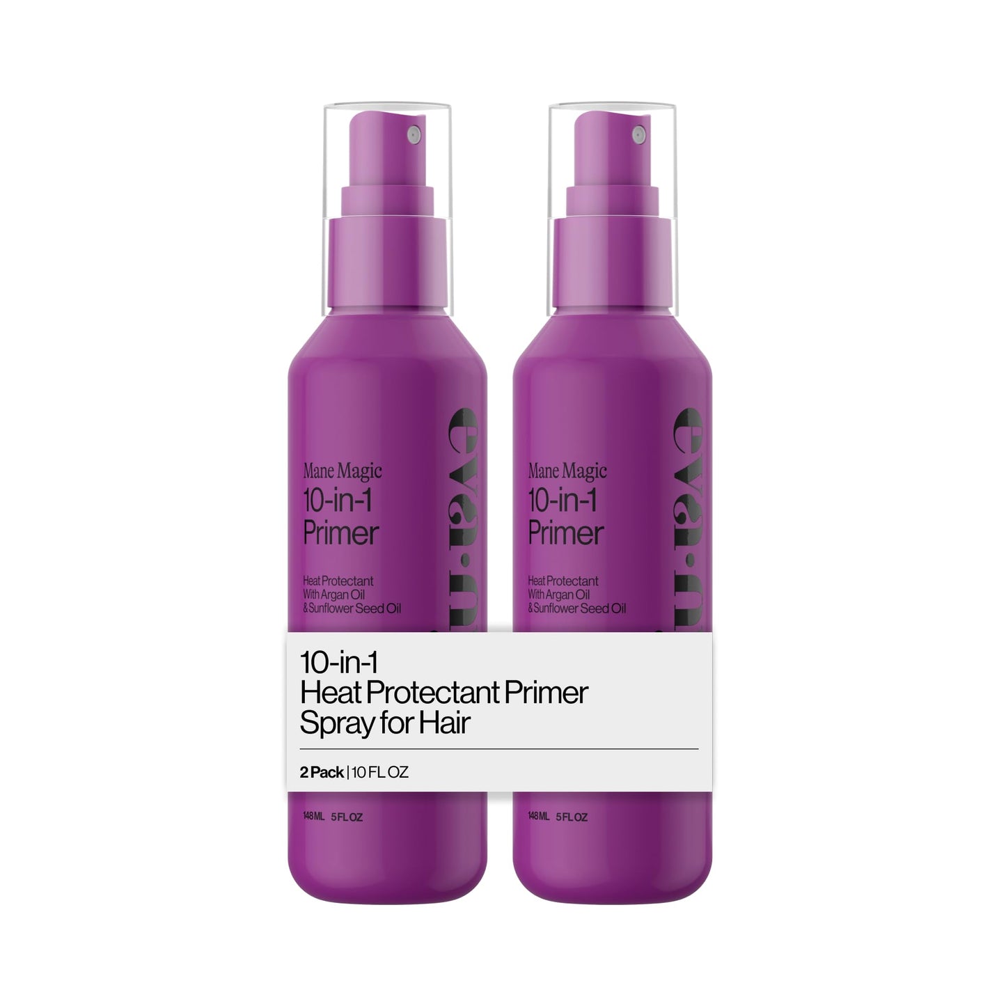 Eva NYC Mane Magic 10-in-1 Heat Protectant Set for Medium + Thick Hair - Anti-Frizz Heat Protection Spray Gift Set - Argan Oil Blow Dry Spray