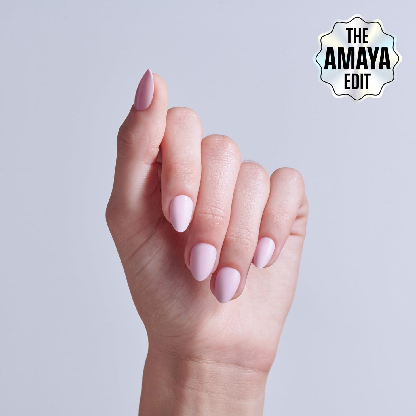 Kiss Core, Press On Nails, Nail glue included, 'Euphonious', Pink, Short Size, Almond Shape, Includes 32 Nails, 2g Glue, 1 Manicure Stick, 1 Mini File Beauty & Personal Care KISS