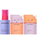 Evereden Kids Mini Hair Trio Set: Travel Size Hair Shampoo, Conditioner and Detangling Spray for Kids Ages 3+, Plant Protein Peptides & Argan Oil