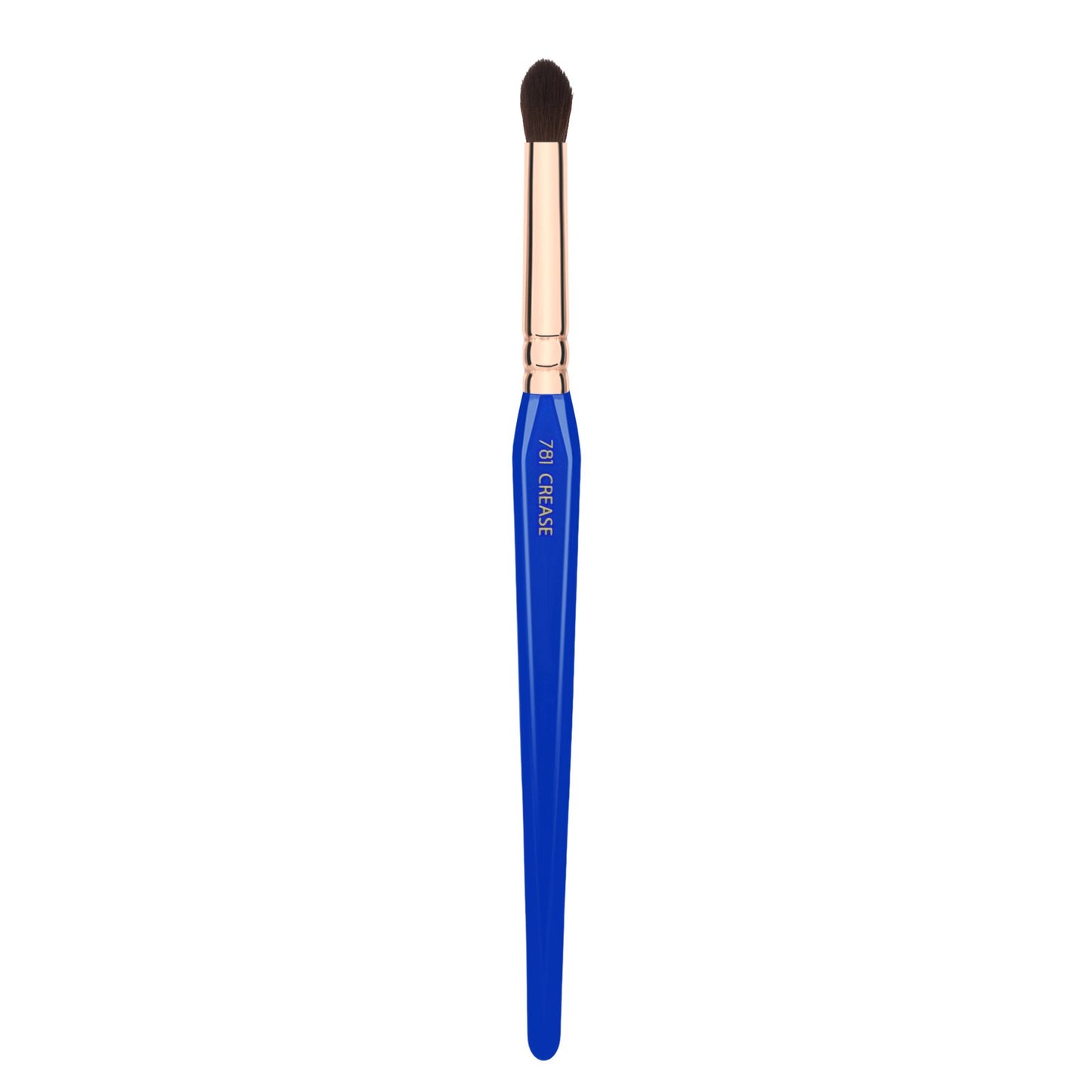 Bdellium Tools Professional Makeup Brush - Golden Triangle Series 781 Crease - With All Vegan and Soft Synthetic Fibers, For Eye Crease (Blue, 1pc)