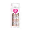Kiss Impress Valentine’s Day Press On Nails Almond, ‘Hearty’, White, Medium Length, No Glue Needed, Up to 10-Day Superior Hold, Includes 30 Fake Beauty & Personal Care imPRESS