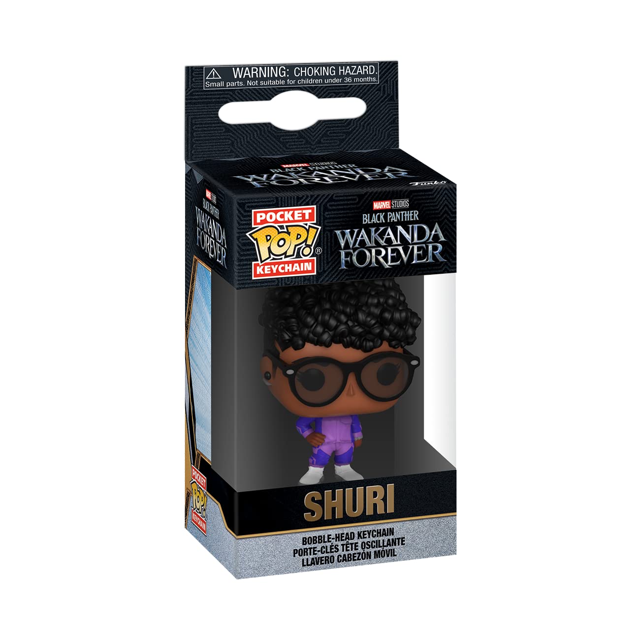 Funko Pop Keychain: Black Panther - Wakanda Forever, Shuri Novelty Keyring - Collectable Mini Figure - Stocking Filler - Gift Idea - Official…