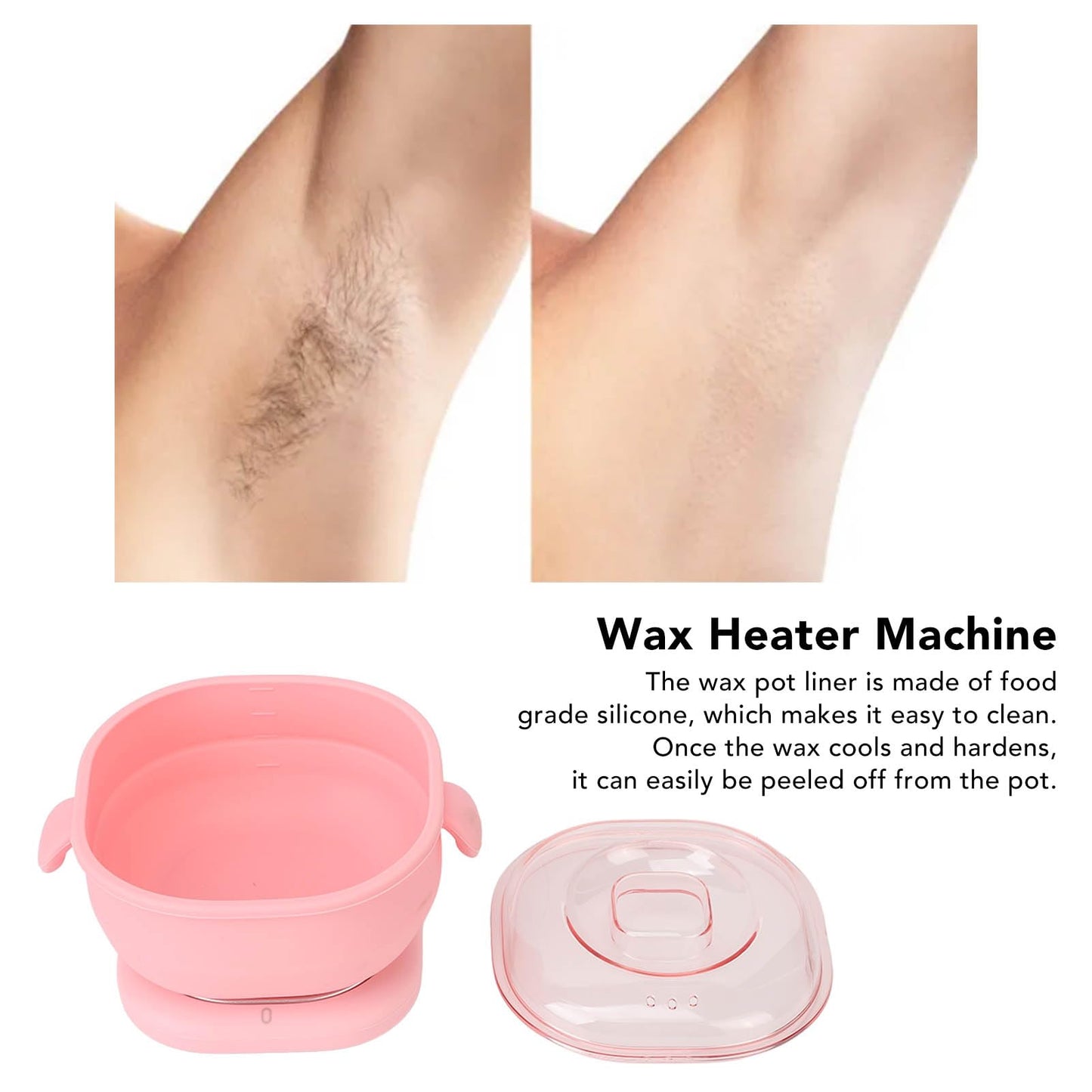 Ejoyous Wax Warmer for Hair Removal, Electric Hot Wax Warmer Machine, 400ml Silicone Pot Liner Wax Heater Hot Wax Warmer Pot for Efficient Hair Beauty and Personal Care Ejoyous