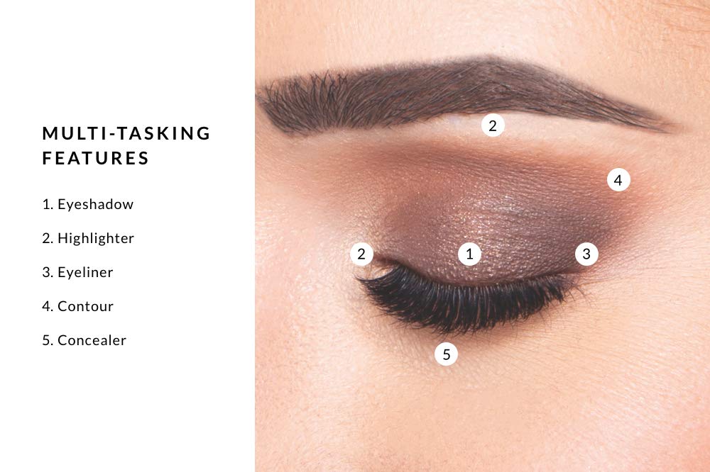 Xtreme Lashes Glideshadow Long Lasting Eyeshadow Stick, Sienna, Matte Finish, Lightweight Cream to Powder Makeup, No Fallout, Lash Extension Safe