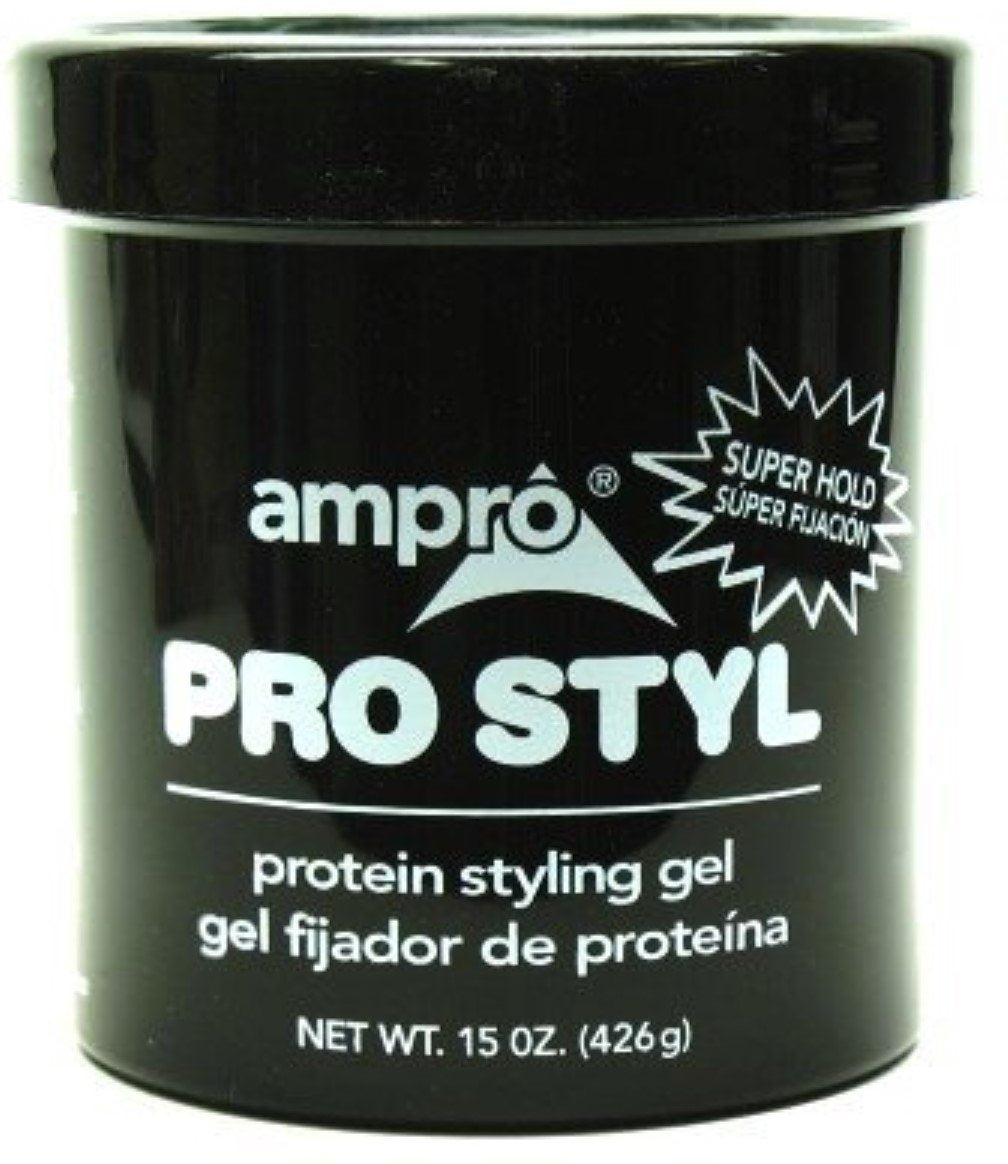 Ampro Protein Styling Gel, Super Hold, 15 oz (Pack of 2)