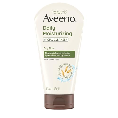 Aveeno Daily Moisturizing Face Cleanser with Soothing Oat, Easy-to-Rinse Cleanser Removes Dirt, Oil & Other Impurities & Leaves Skin Feeling Soft