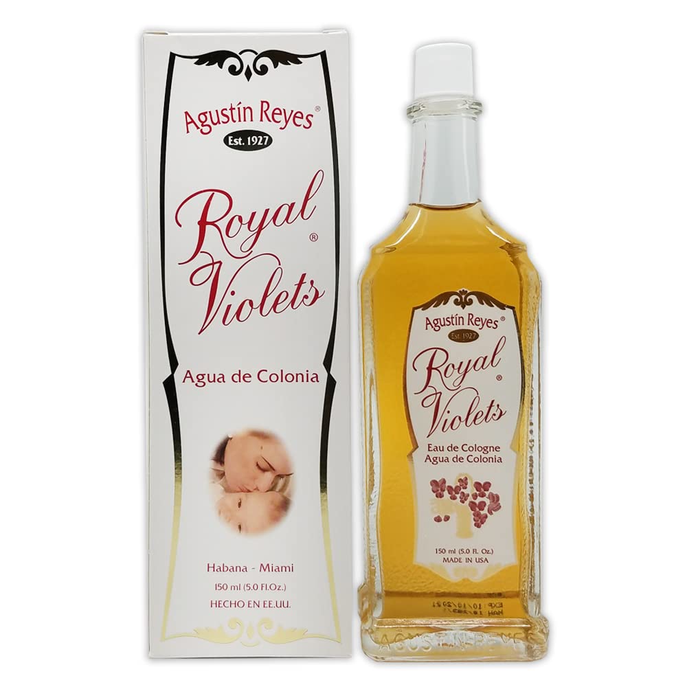 (Pack of 3) Royal Violets By Agustin Reyes 5 Oz Agua De Colonia Eau De Cologne Glass Bottle by Vetrarian