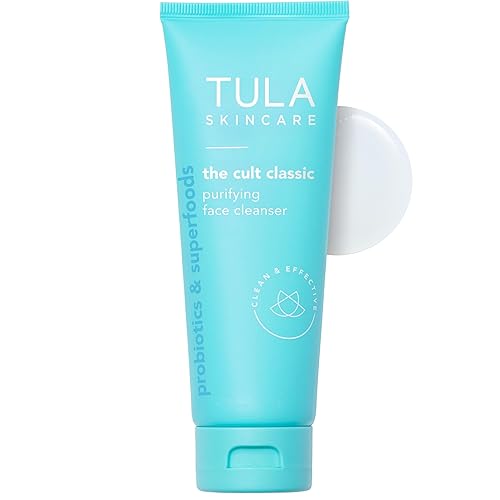 TULA Skin Care The Cult Classic Purifying Face Cleanser - Gentle and Effective Face Wash, Makeup Remover, Nourishing and Hydrating, 4.2 oz.