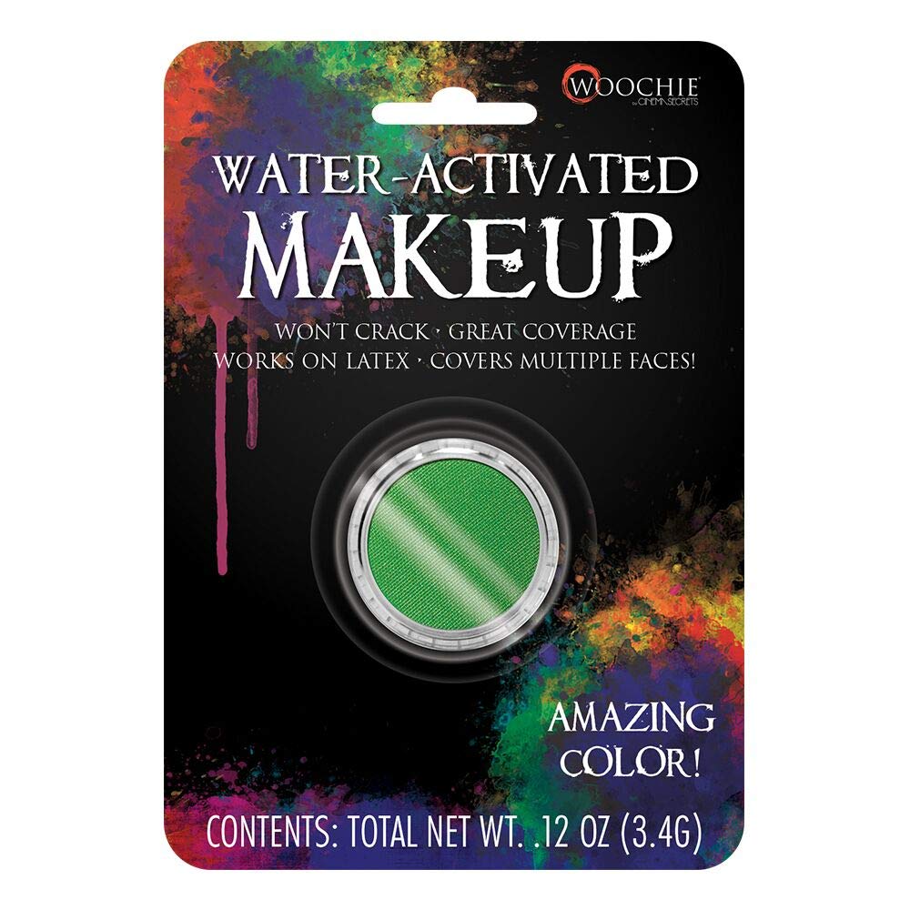 Woochie Water Activated Makeup - Professional Quality Halloween and Costume Makeup - (Green, 1.0 oz)