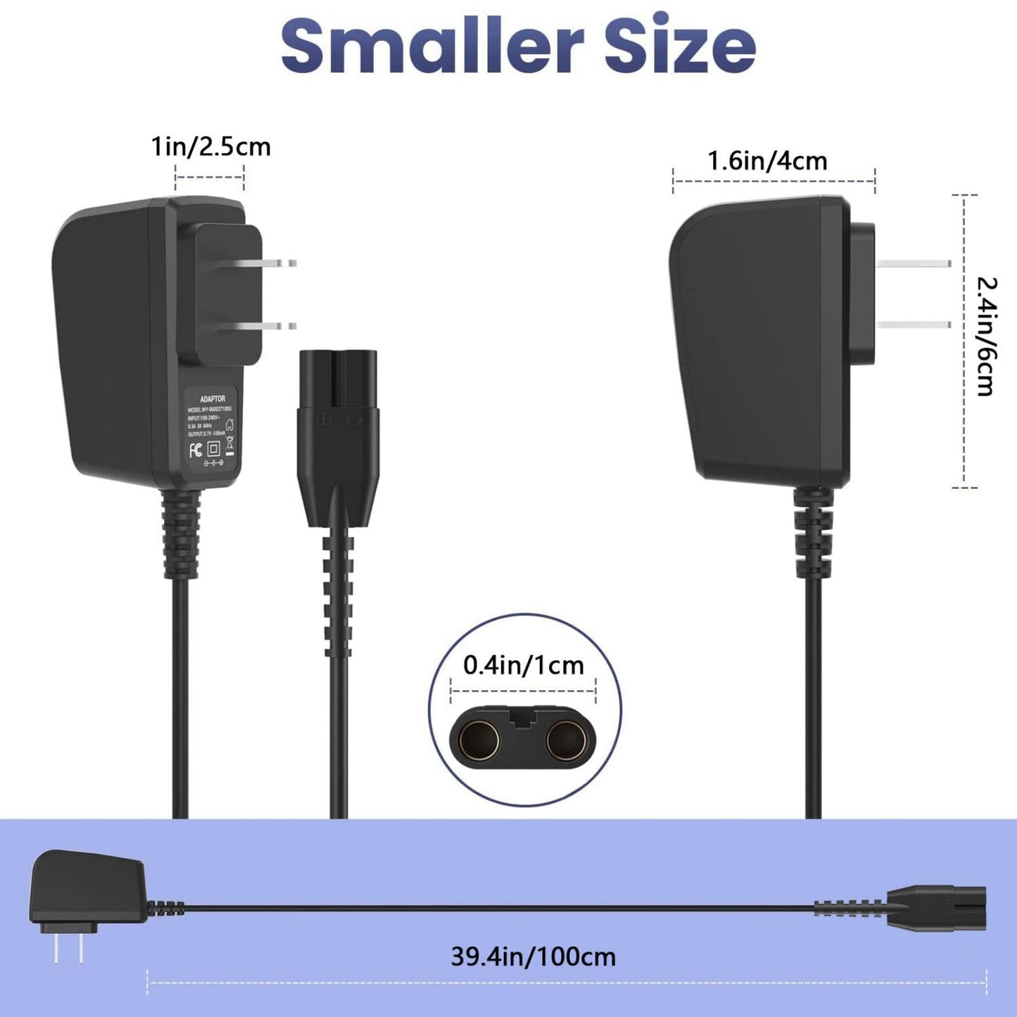 39.4in/100cm Clipper Charger for Manscaped Lawn Mower 3.0/2.0 Electric Groin Hair Trimmer Clipper Beauty and Personal Care MLKOSS