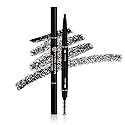 Eyebrow pencil eyebrow Eyebrow Retractable Definer Pencil, eyebrow stylist shape and fill eyebrow pencil, professional eye makeup (01 Black)