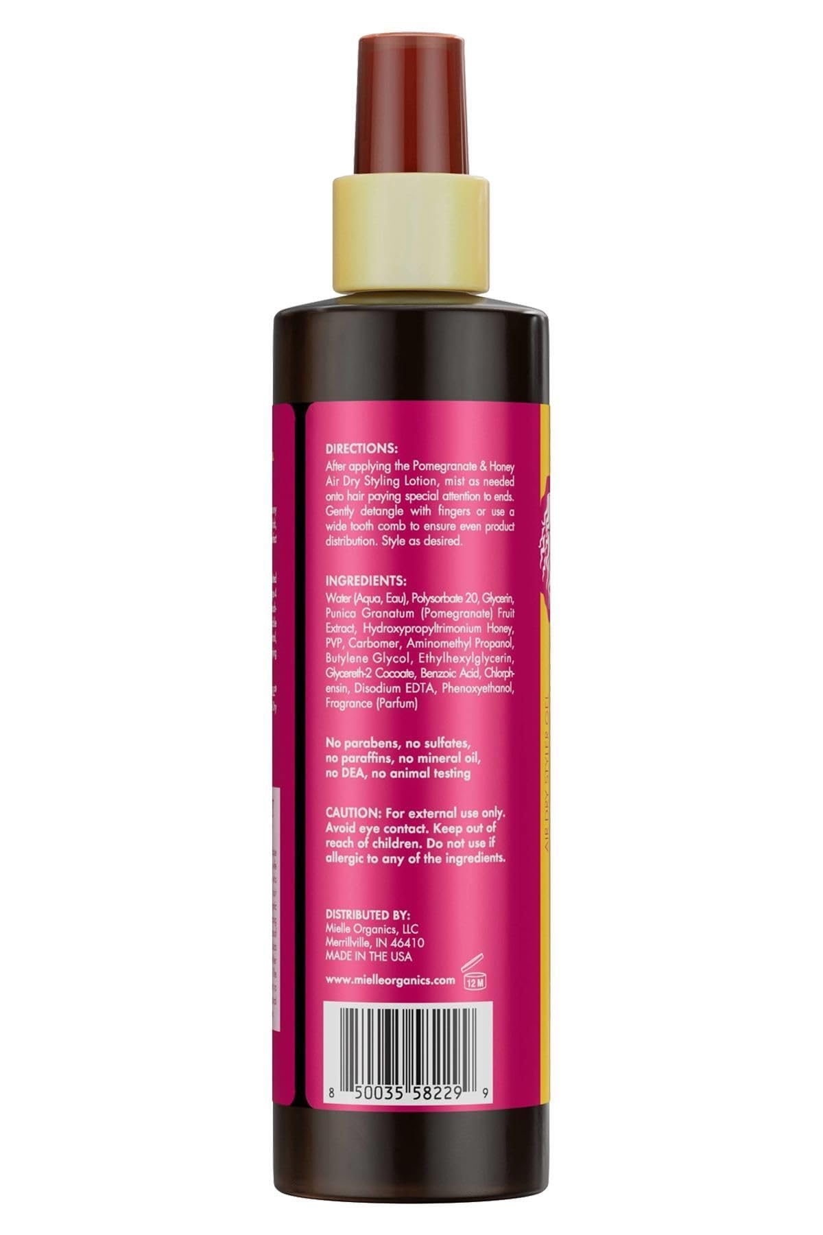 Mielle Pomegranate & Honey Air Dry Styler Gel 8 Oz (Pack of 1)