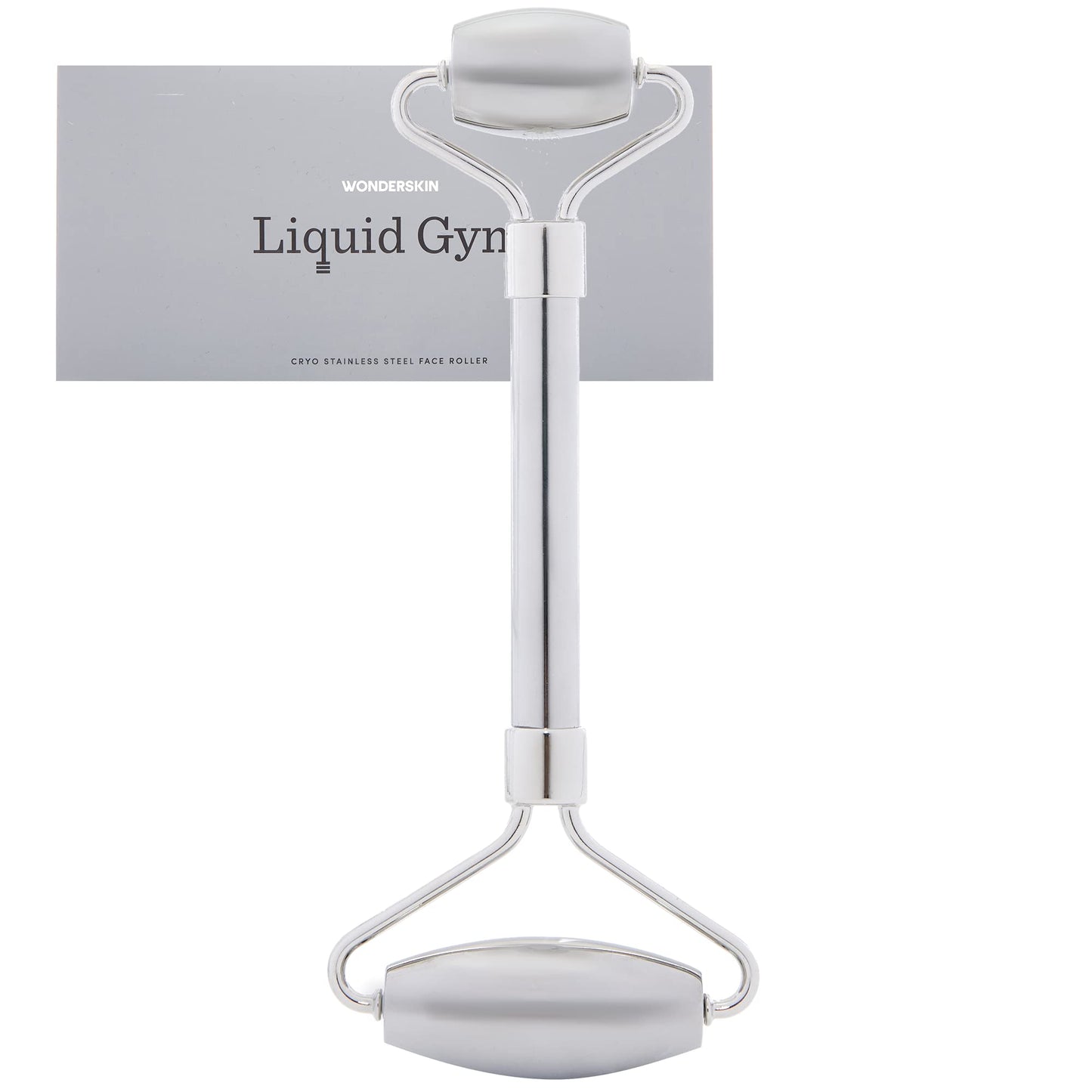 Wonderskin Liquid Gym Facial Roller, Stainless Steel Face Roller Massager for Puffy Eyes and Dark Circles, Face Sculpting Tool