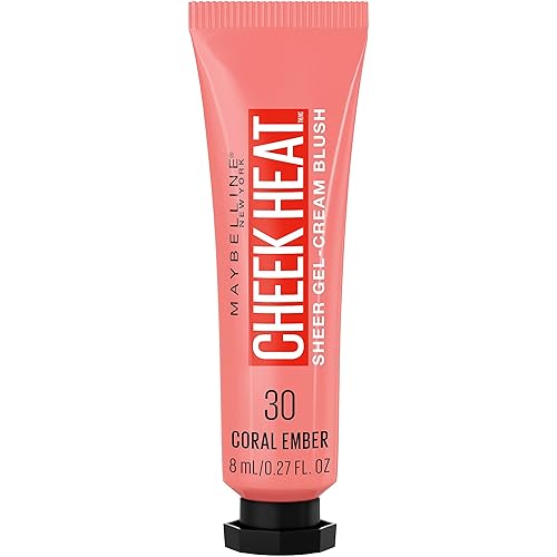 Maybelline New York Cheek Heat Gel-Cream Blush Makeup, Lightweight, Breathable Feel, Sheer Flush Of Color, Natural-Looking, Dewy Finish, Oil-Free