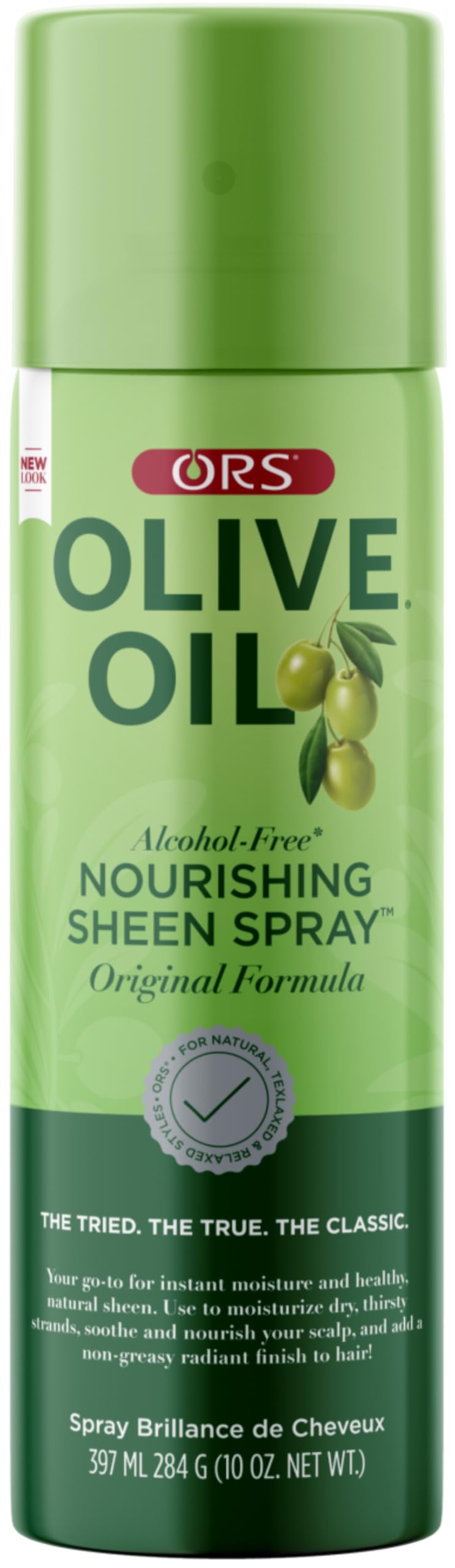 ORS Olive Oil Nourishing Sheen Spray Original Moisturizes Hair for Healthy Sheen 10 Ounce