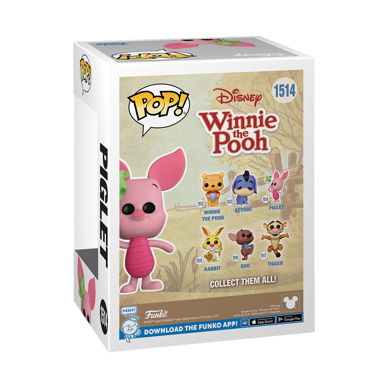 Funko POP Disney: Winnie The Pooh - Piglet - Collectable Vinyl Figure - Gift Idea - Official Merchandise - for Kids & Adults - TV Fans - Model Figure…