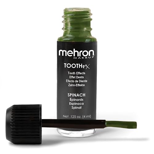 Mehron Makeup Tooth FX Spinach | Temporary Green Tooth Paint | Perfect for Creating Green Teeth FX & Rotten Teeth Makeup for Halloween, Cosplay