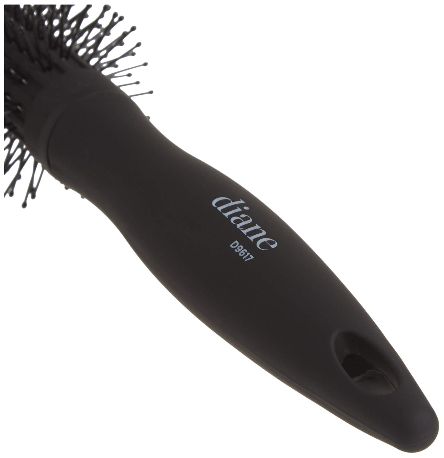 Diane Charcoal Soft Touch Handle Collection Round Brush, 1 Count (Pack of 1)