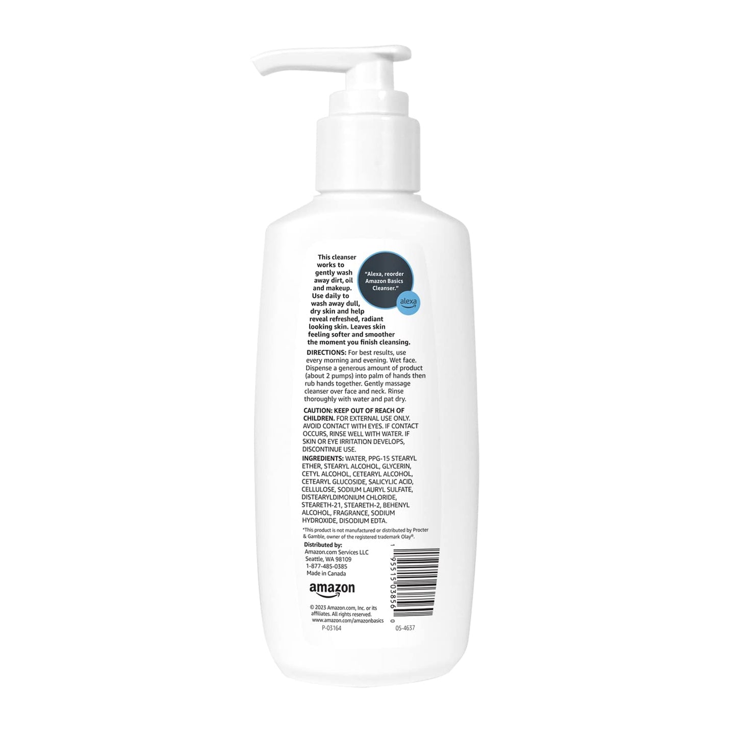 Amazon Basics Gentle Exfoliating Face Wash, Replenishing Daily Facial Cleanser, Refreshing, 6.78 fl oz (Pack of 3) Beauty and Personal Care Amazon Basics