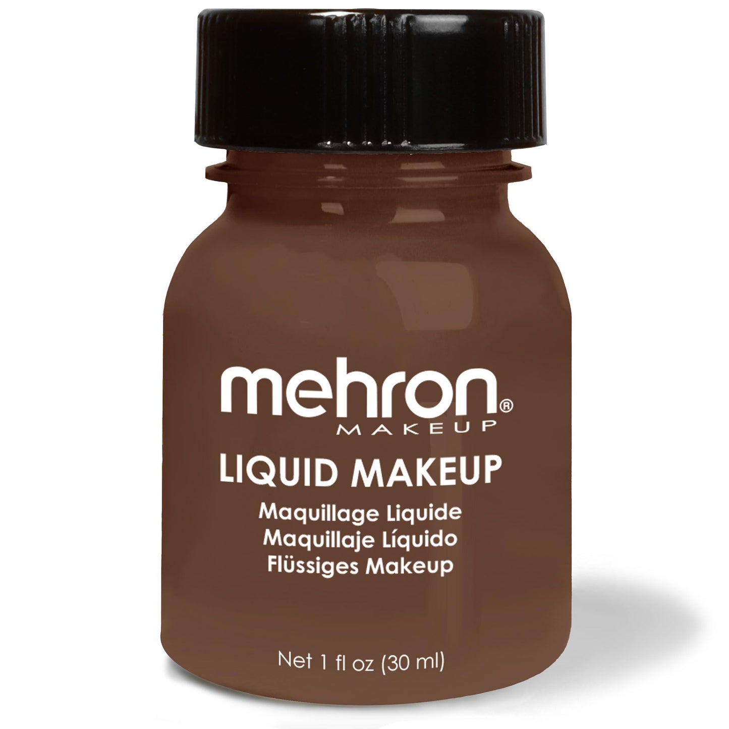 Mehron Makeup Liquid Makeup | Face Paint and Body Paint Perfect for Halloween, Cosplay I Air Brush Compatible Body Paint (1 oz) (Sable Brown)