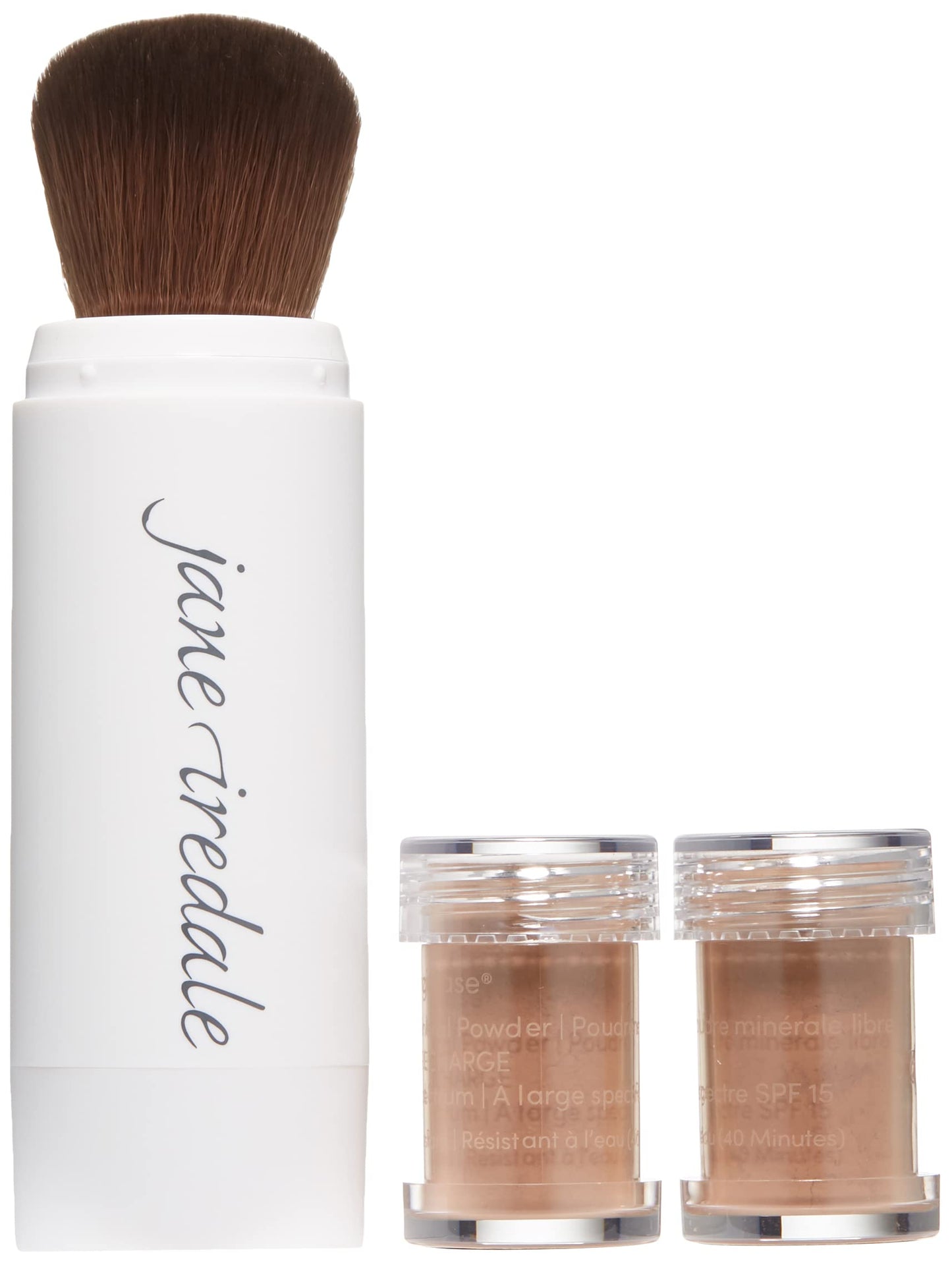 jane iredale Amazing Base Refillable Brush, Mahogany, 0.18 oz.