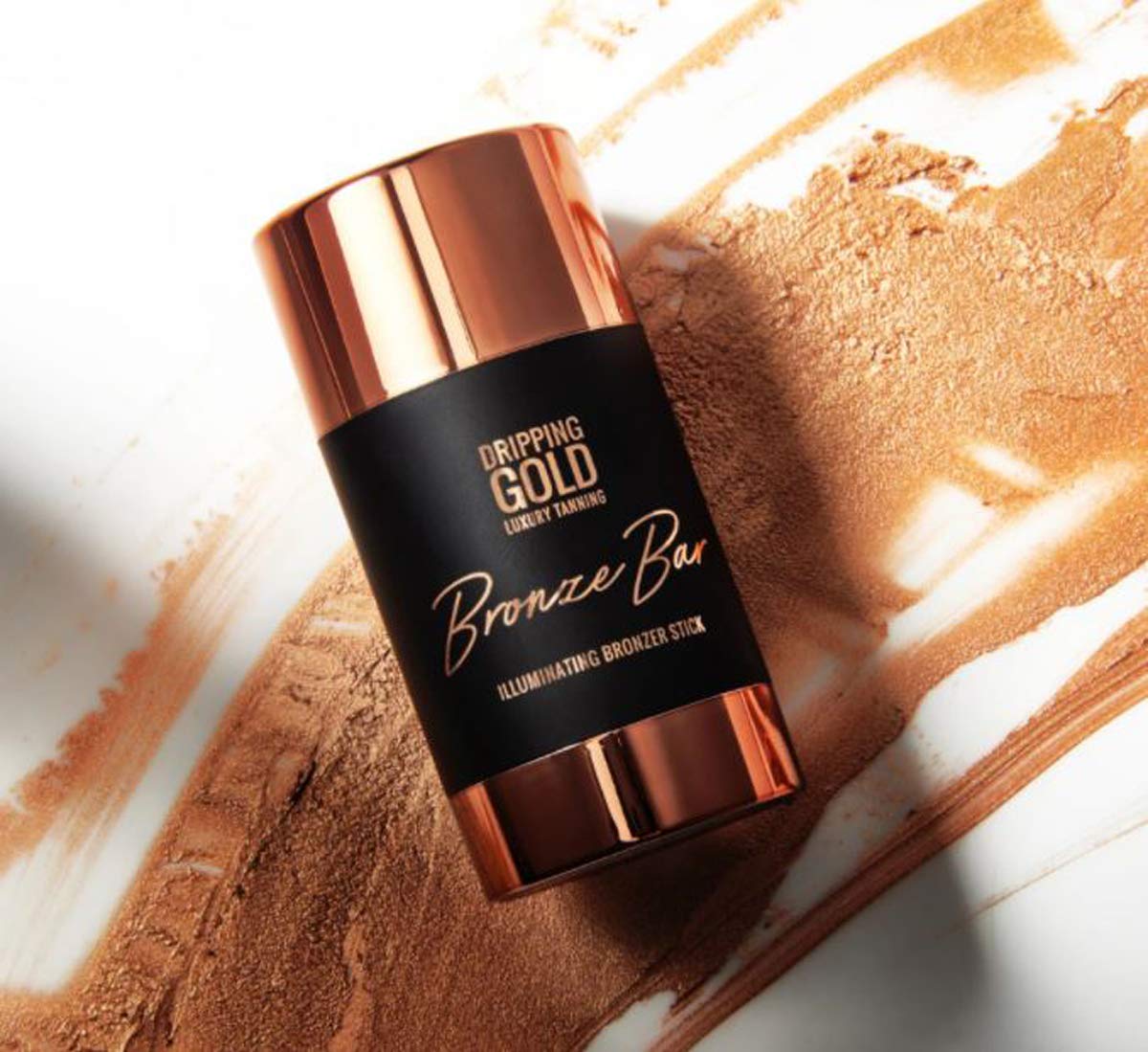 SOSU Dripping Gold Bronze Bar Illuminating Bronzer Stick! Infused With Shea Butter, Coconut Oil, Jojoba Oil & Vitamin E! Face And Body Bronzer For Sun