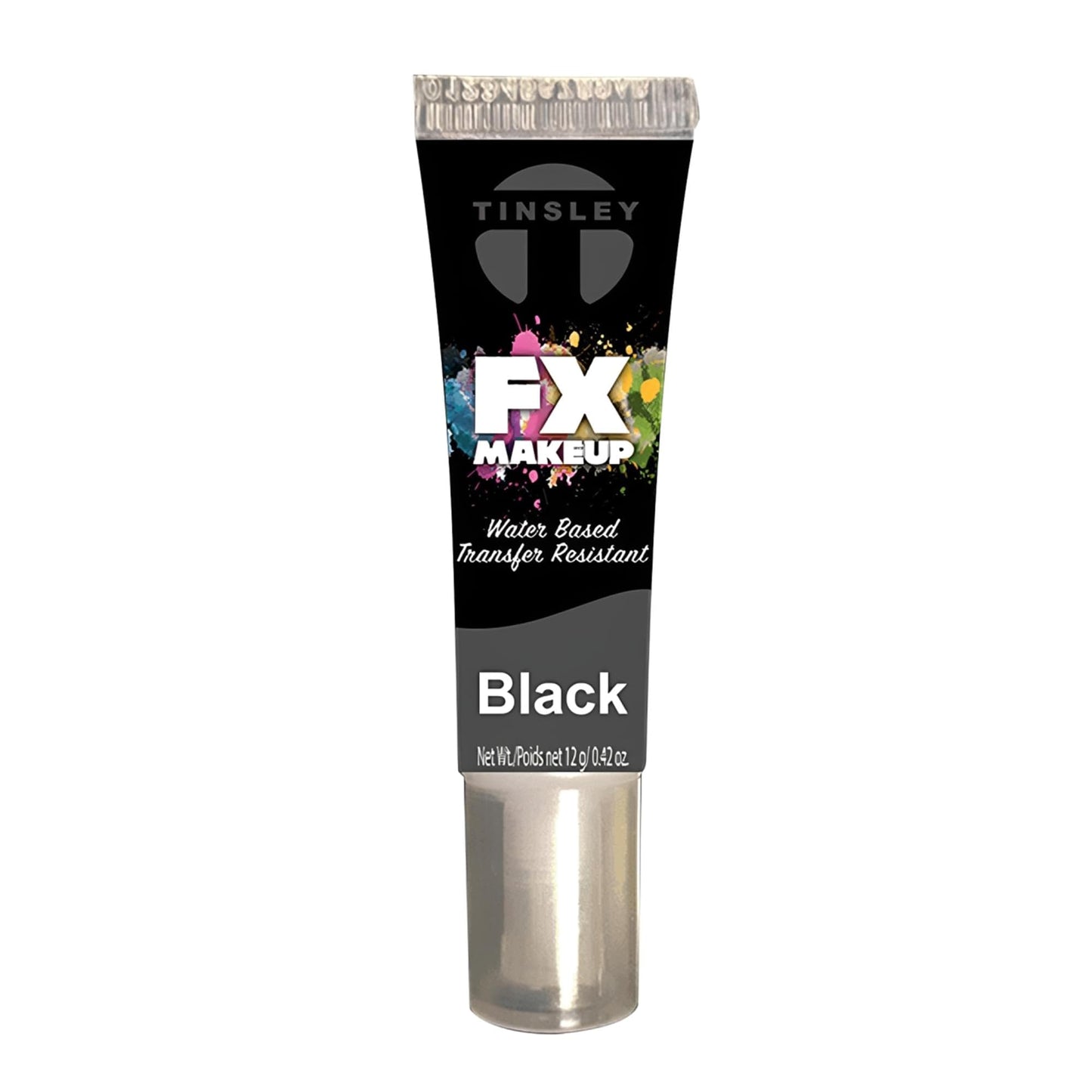 Tinsley Transfers FX Makeup - Face and Body Paint - Water-Based Cream - 7g / 0.24 oz Tube (Black), 1.0 Count