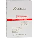 Olivella Face and Body Bar Soap, Pomegranate, 5.29 Ounce