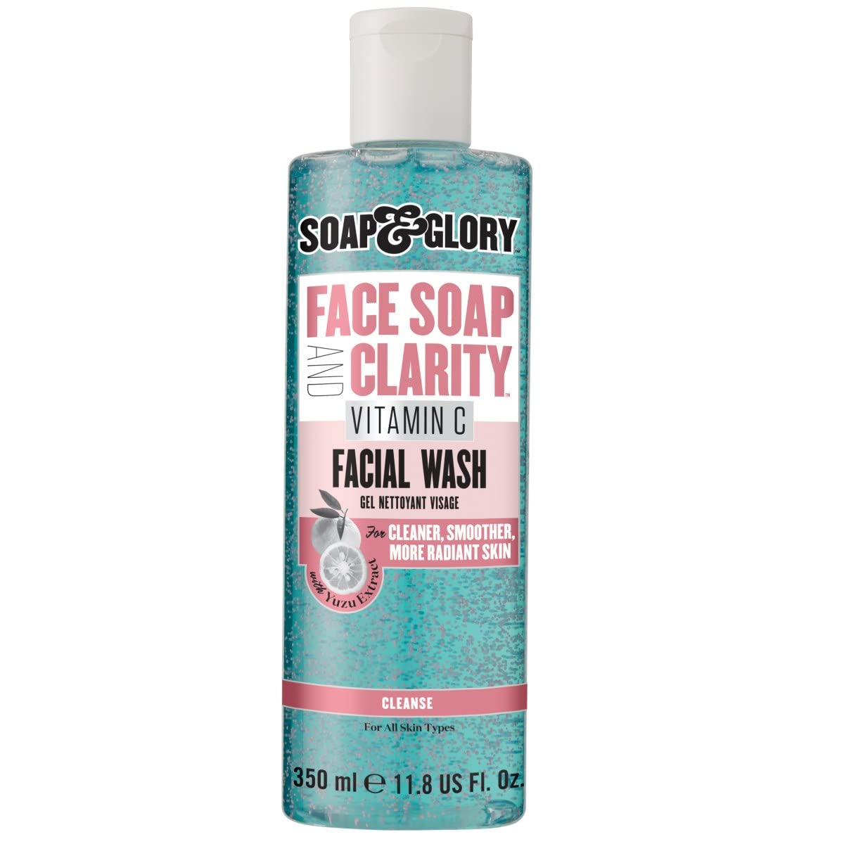 Soap & Glory Face Wash with Vitamin C - 3 in 1 Brightening Facial Cleanser, Makeup Remover & Face Exfoliator - Deeply Cleanses, Purifies & Hydrates Beauty and Personal Care Soap & Glory