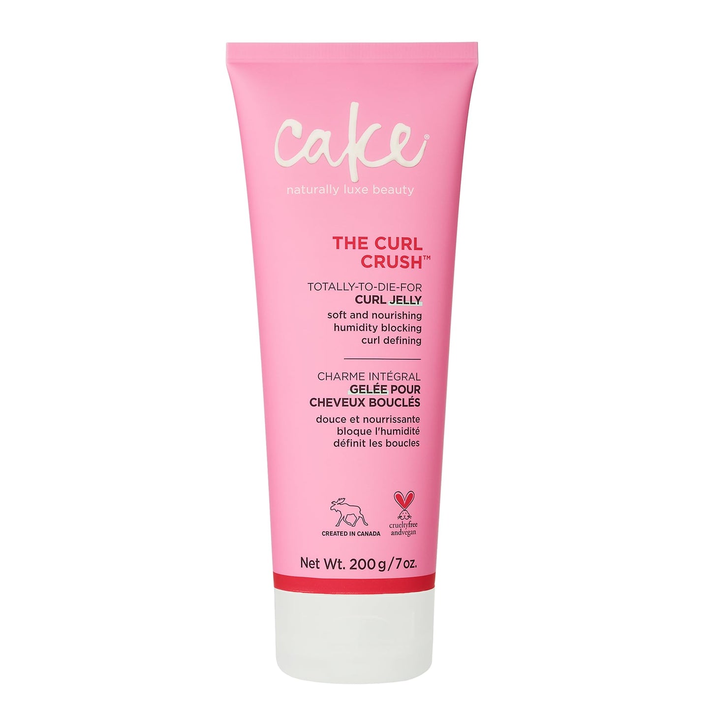 Cake Beauty Curl Jelly, The Curl Crush - Moisturizes & Nourishes Curls - Lightweight for Soft Hold & Shiny Finish - Humidity Blocking For Frizz