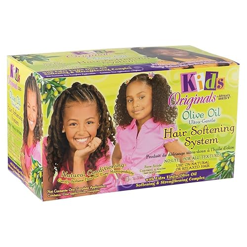Originals by Africa's Best Kids Olive Oil Ultra-Gentle Hair Softening System, Natural Ultra-gentle, Organic Conditioning, Strengthens and Helps