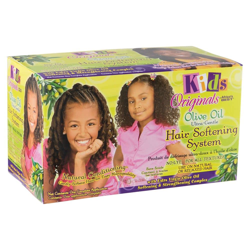 Originals by Africa's Best Kids Olive Oil Ultra-Gentle Hair Softening System, Natural Ultra-gentle, Organic Conditioning, Strengthens and Helps